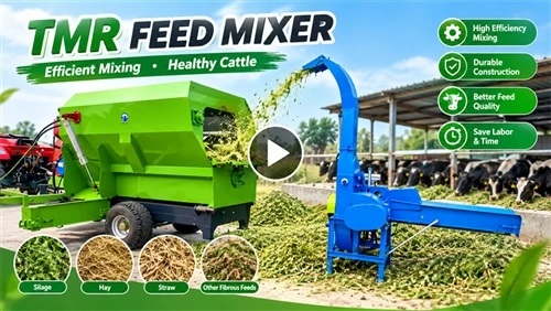 Mobile Feed Mixing Wagon TMR blöndunartæki|Próf fyrir mulning og fóðurblöndun...