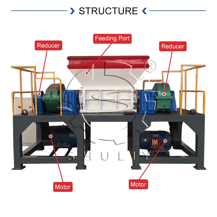 waste shredder machine waste shredder machine